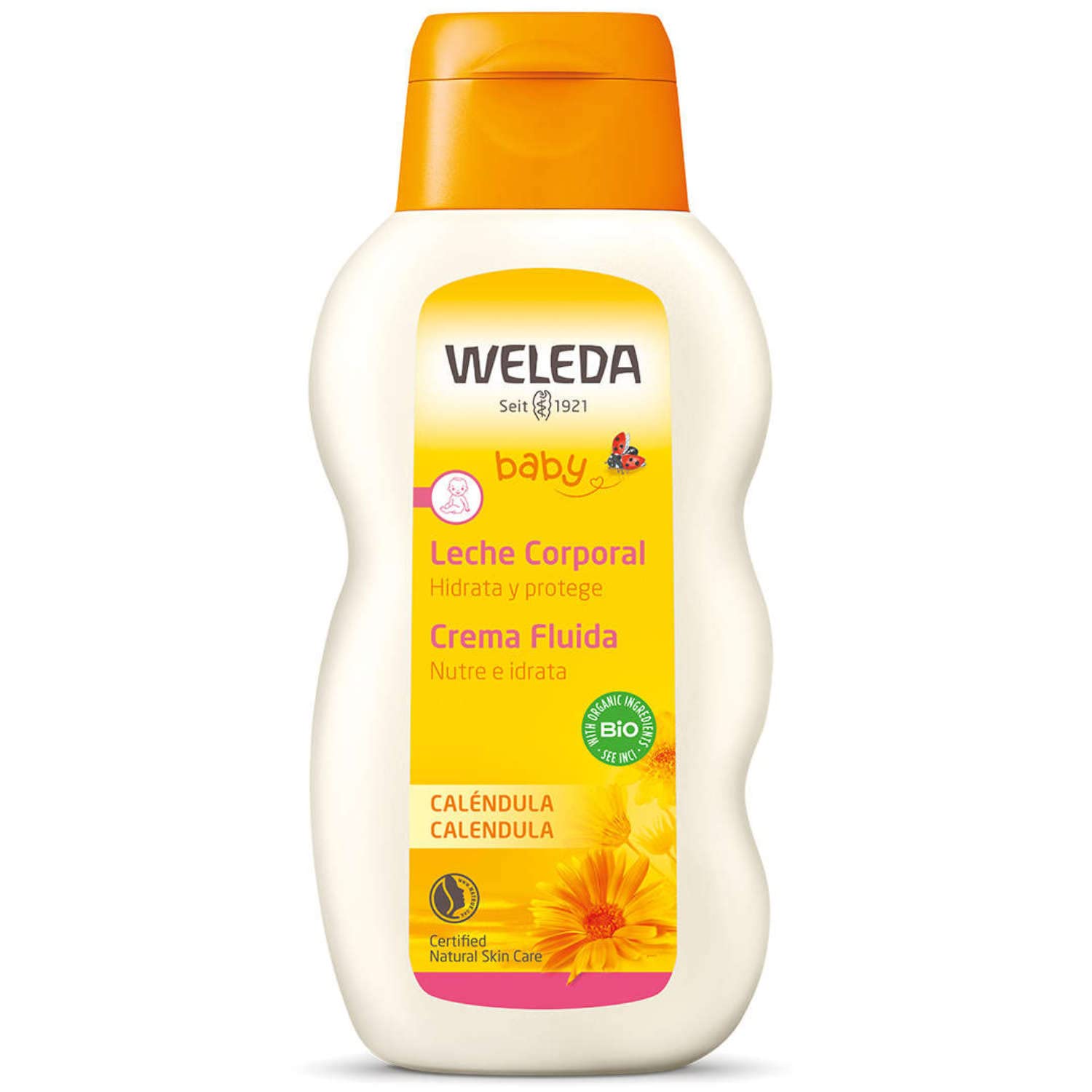 Weleda Mummy Bag, comoda borsa passeggino con kit completo di prodotti cosmetici per la protezione della pelle di neonati e bambini, a base di calendula bio certificata