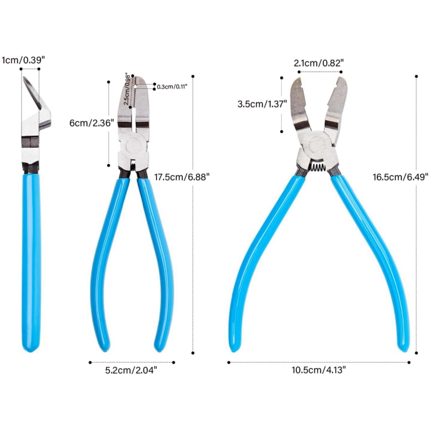 Panel Clip Pliers, 175mm Side Cutting Pliers, Panel Clip Removal Tool for Auto Repair, Blue - Image 2