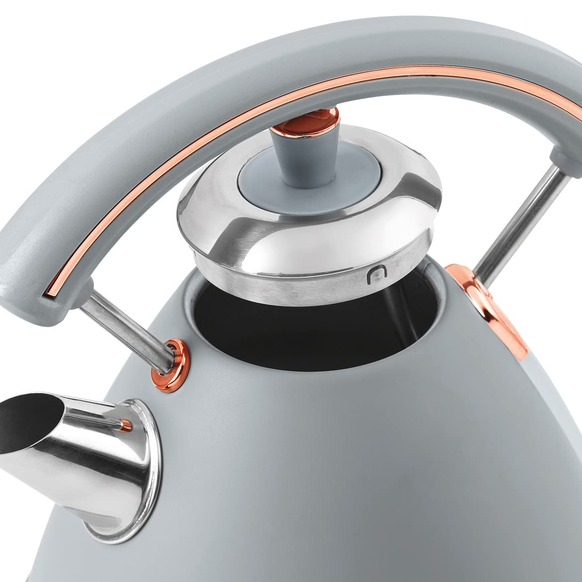 Salter EK3643GRG Pyramid Kettle. 1.7 Litre, 3000W, Grey/Rose Gold