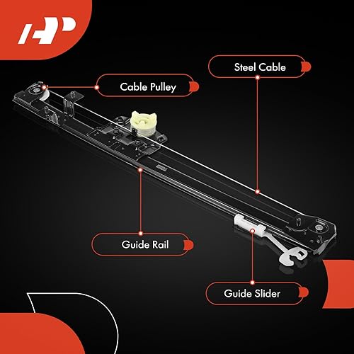 Miniatura 5 de A-Premium Elevalunas eléctrico sin motor compatible con Ram ProMaster 1500, ProMaster 2500, ProMaster 3500, 2014-2018, lado delantero izquierdo del