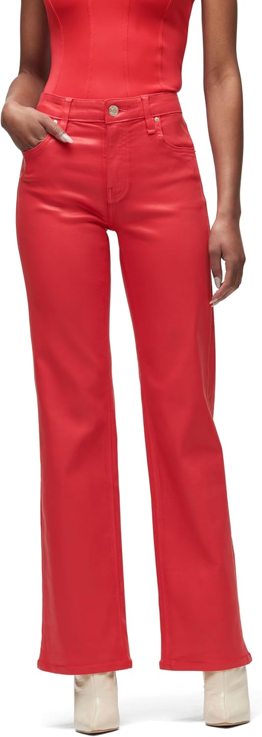 Hudson Womens Rosie High Rise Wide Leg Jean