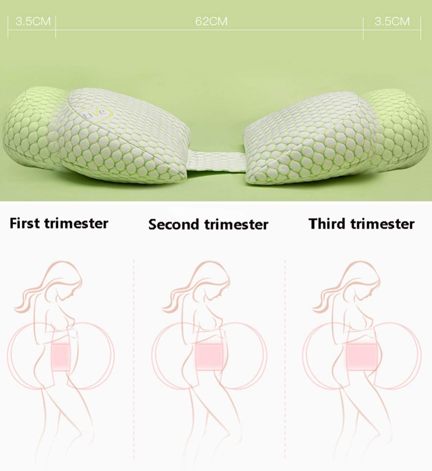 Coussin Grossesse Réglable Pour Dormir Sur Le Côté - Soutien Ventre Et Dos - Gris
