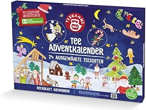 TEEKANNE Tea Advent Calendar 2025 Blue - 24 Tea Varieties, Limited Edition, Supports SOS Children's Village, Sustainable Packaging, No Plastic Inlays, Ideal as a Gift for Tea Lovers