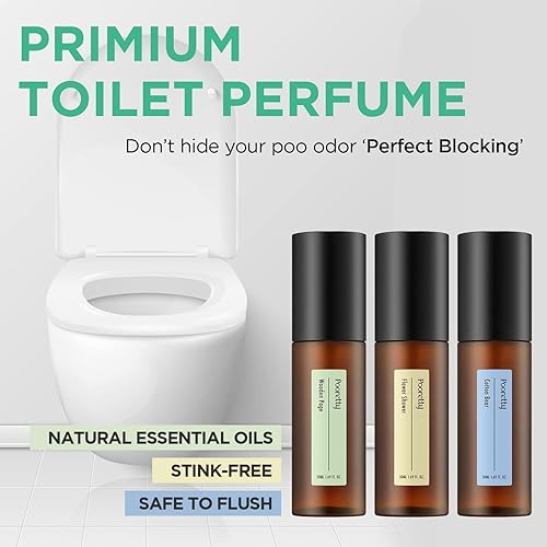 Miniatura 9 de Pre-Poo - Aerosol aromático para baño y inodoro - Aceites esenciales - Desodorante Before You Go - Neutraliza los malos olores - Aroma fresco de