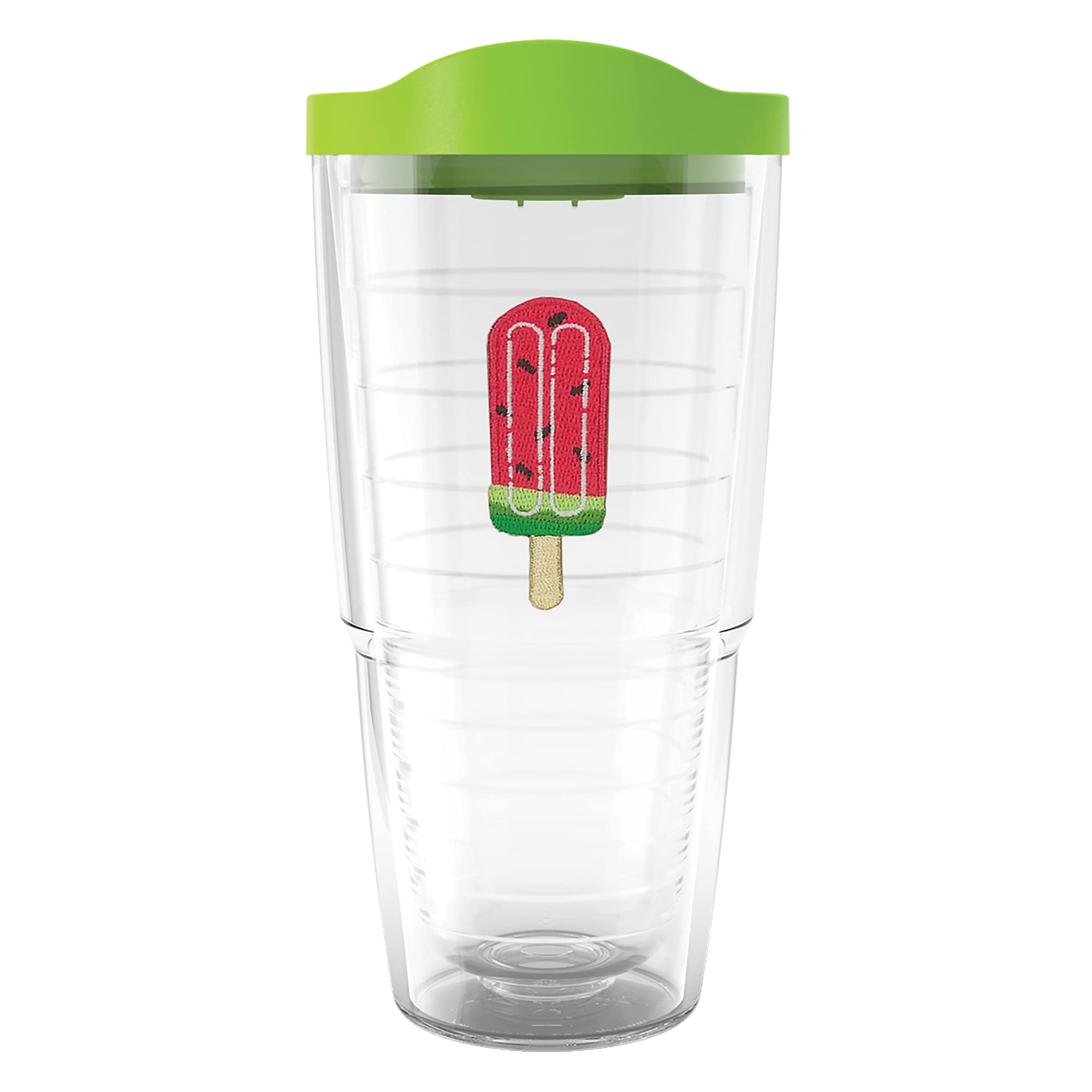 Tervis Ice Popsicle Collection Made in USA Double Walled Insulated Tumbler, 24oz, Watermelon Pop