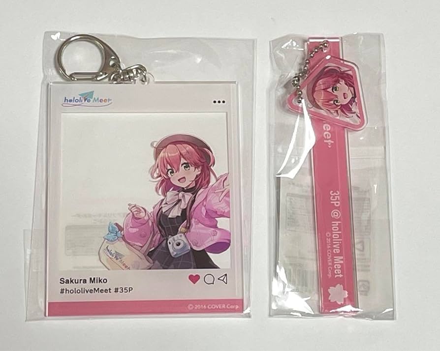 さくらみこ サムネイルキーホルダー ホロライブ サムネイルキーホルダー さくらみこ ハート