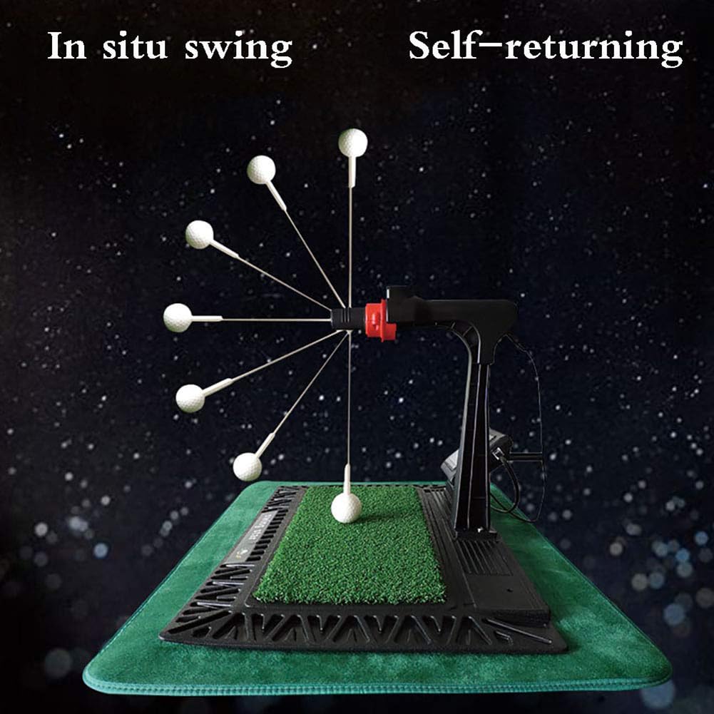 Trenażer swingu golfowego, cyfrowy trening swingu Golfowy przyrząd do ćwiczeń swingu Maty do gry w golfa z cyfrowym ekranem, obrót o 360 stopni Trenażer uderzeń golfa Swing