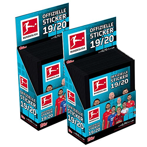 Preisvergleich Produktbild CAGO Topps Bundesliga Sammelsticker 2019 / 20 - 2 Displays (72 Tüten)