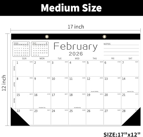 Miniatura 2 de Yinghezu Calendario de pared - Calendario 2024-2025 de enero de 2024 a junio de 2025, calendario de 18 meses, papel grueso de 13.7 x 11 pulgadas con