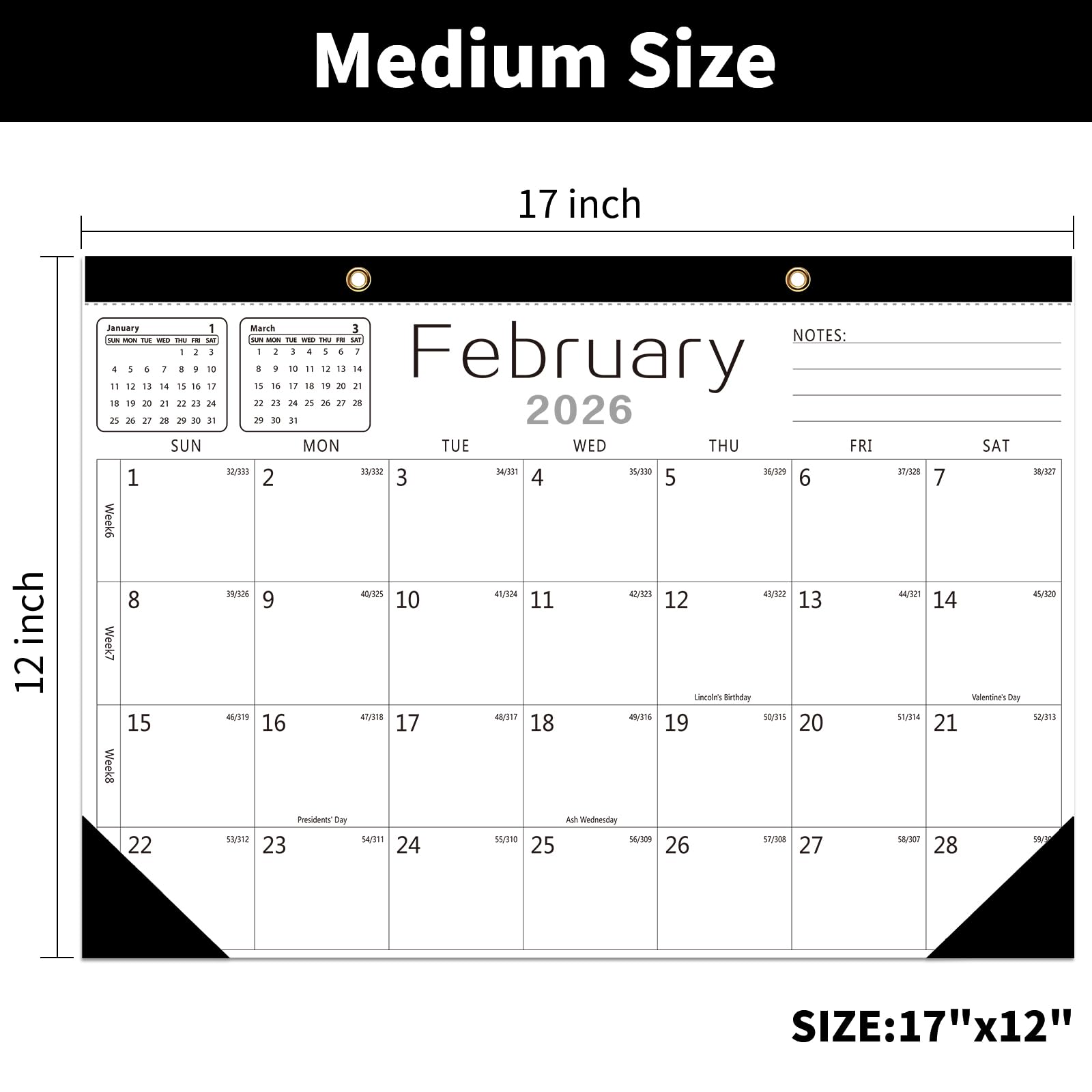 Amazon.co.jp: 壁掛けカレンダー - カレンダー 2026-2027 2026年1月