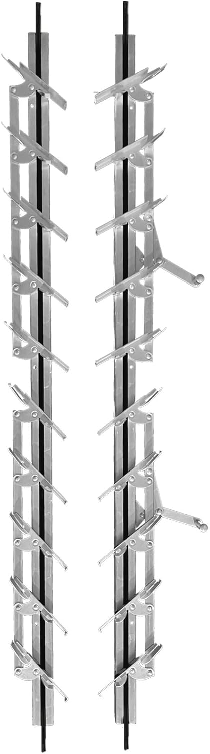 Brixwell JS36 Jalousie Strip Hardware 36" Length 10 Blades Aluminum Pair