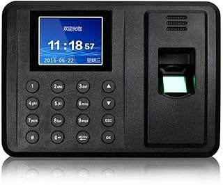 JUJETO Employee Time Clock, U Disk Download Punch Card Machine Software Free Time Attendance Machine Fingerprint Time Attendance Machine Office Punch Clock, Fingerprint Attendance