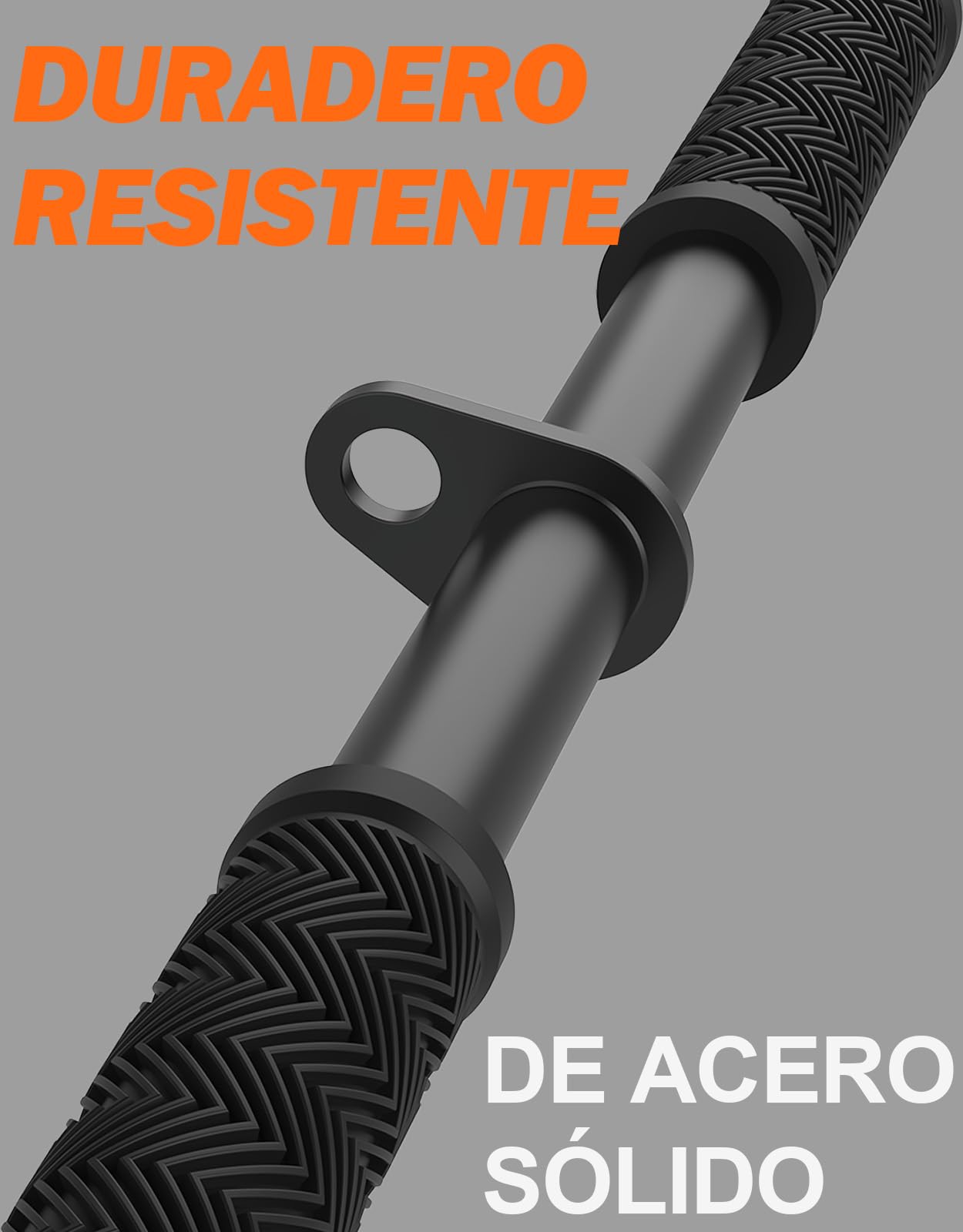 Fitarc Accesorio recto para máquina de cable, barra corta extraíble para bíceps y tríceps para gimnasio en casa