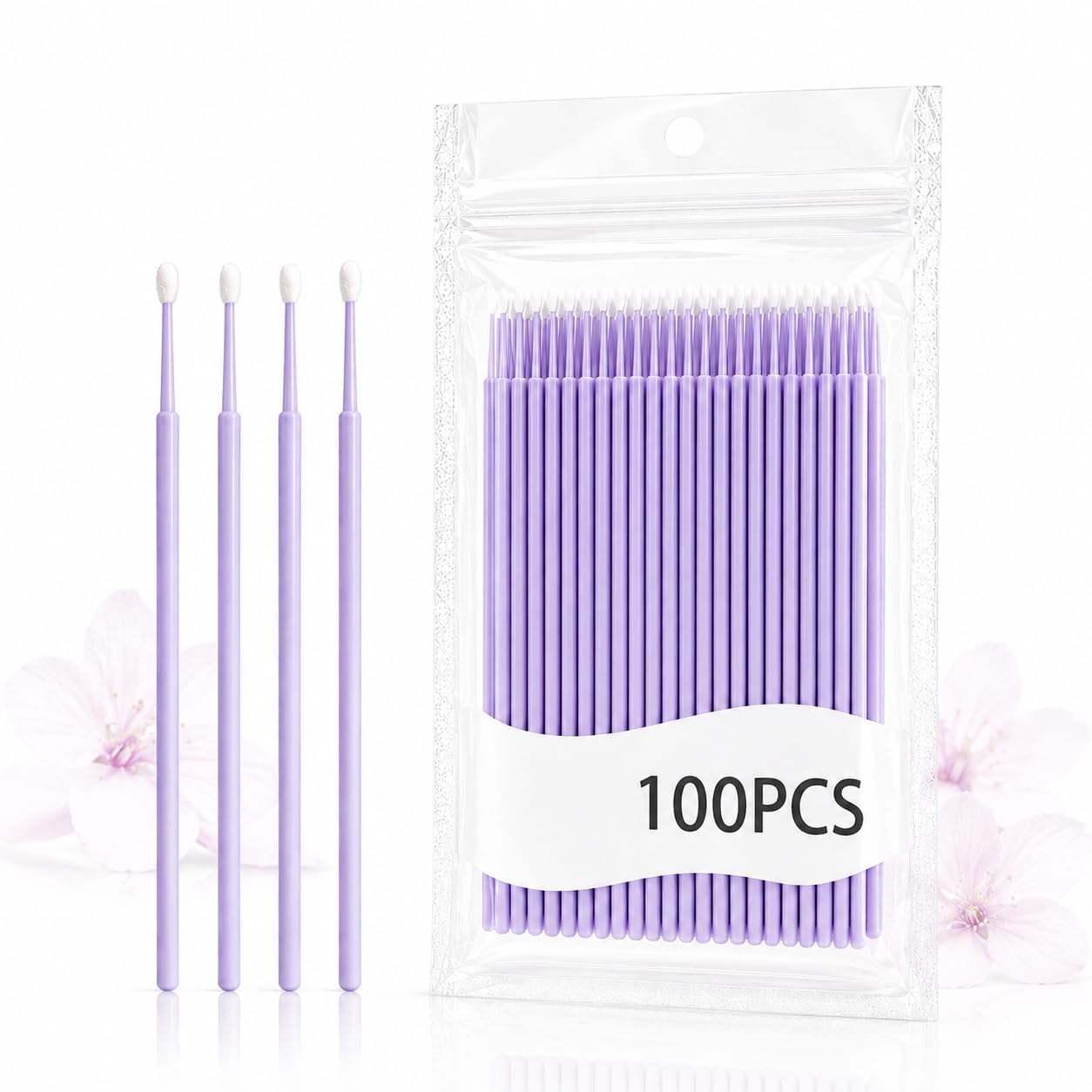 Precision Fine Tip Cotton Swabs for Makeup Cleanup | Soft Cosmetic Cotton Buds for Eyeliner, Mascara, Lip Liner, Nail Art, Skincare, Beauty Touch-Ups & Personal Care | 100 Pieces-image-33
