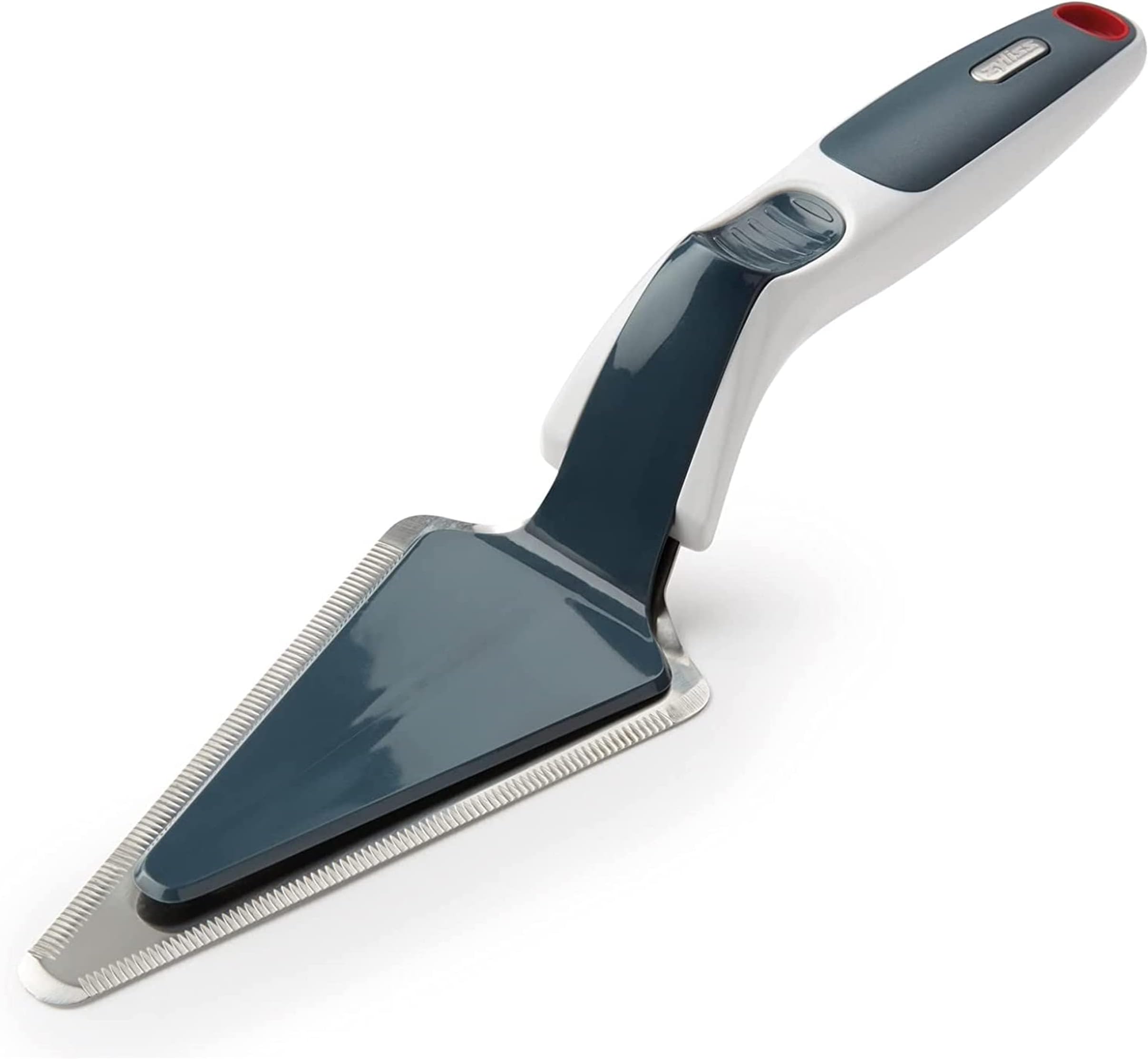 Coupe-tarte Pampered Chef 1166 - Inox Et Plastique Noir - Avec Protection - Occasion