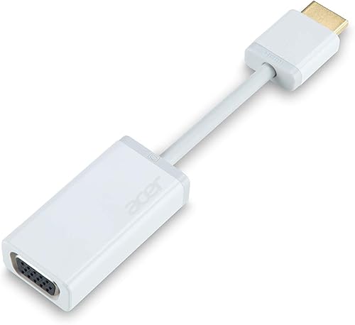 Acer Adaptador HDMI a VGA (modelo ACB521, Parte # NP.CAB1A.024) - Blanco