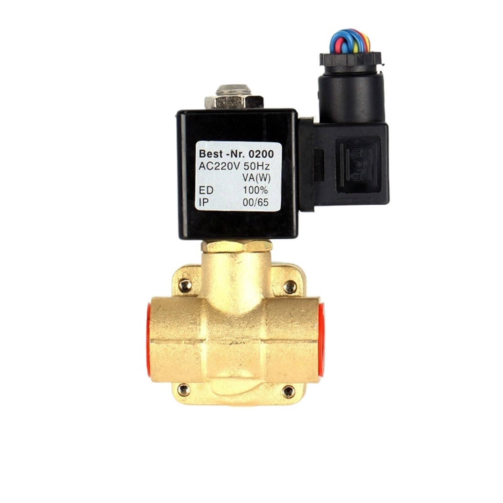 Xgteahhc 0 927400-Vitonseal High Pressure 16Bar Dn25 1 Inch Brass Water Solenoid Valve 24Vdc Normally Closed