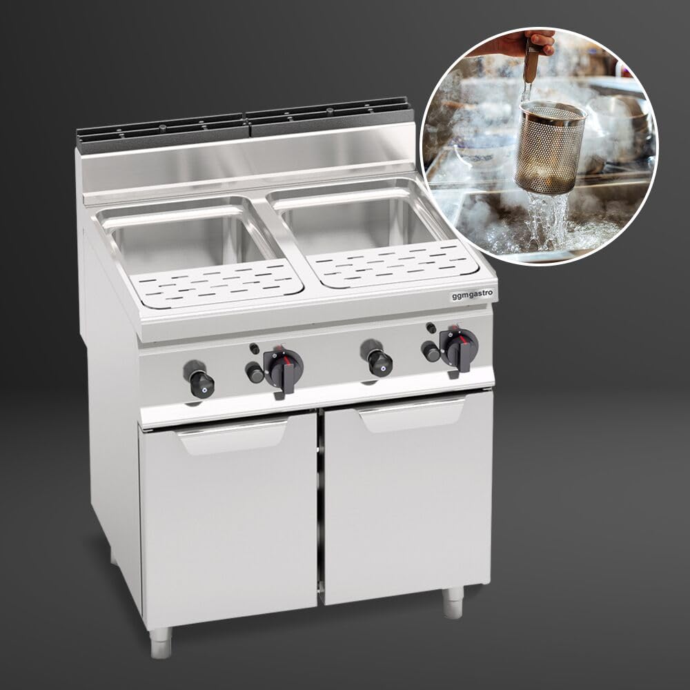 GGM Gastro | GNB879E | Gas Nudelkocher - 60 Liter - 20 kW