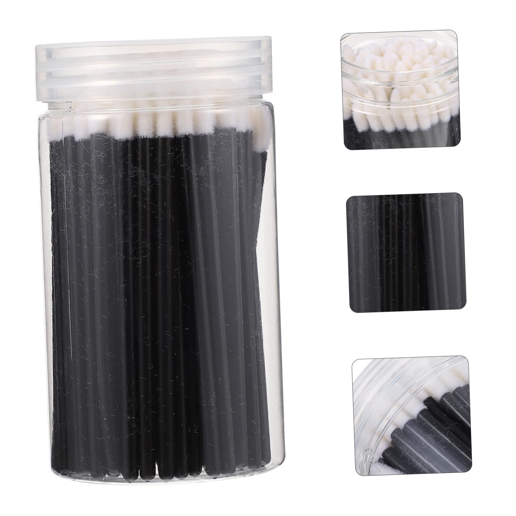 PartyKindom 100pcs Plastic Lip Brush Makeup Tool Set Disposable Lipstick Applicators for Daily Professional Use