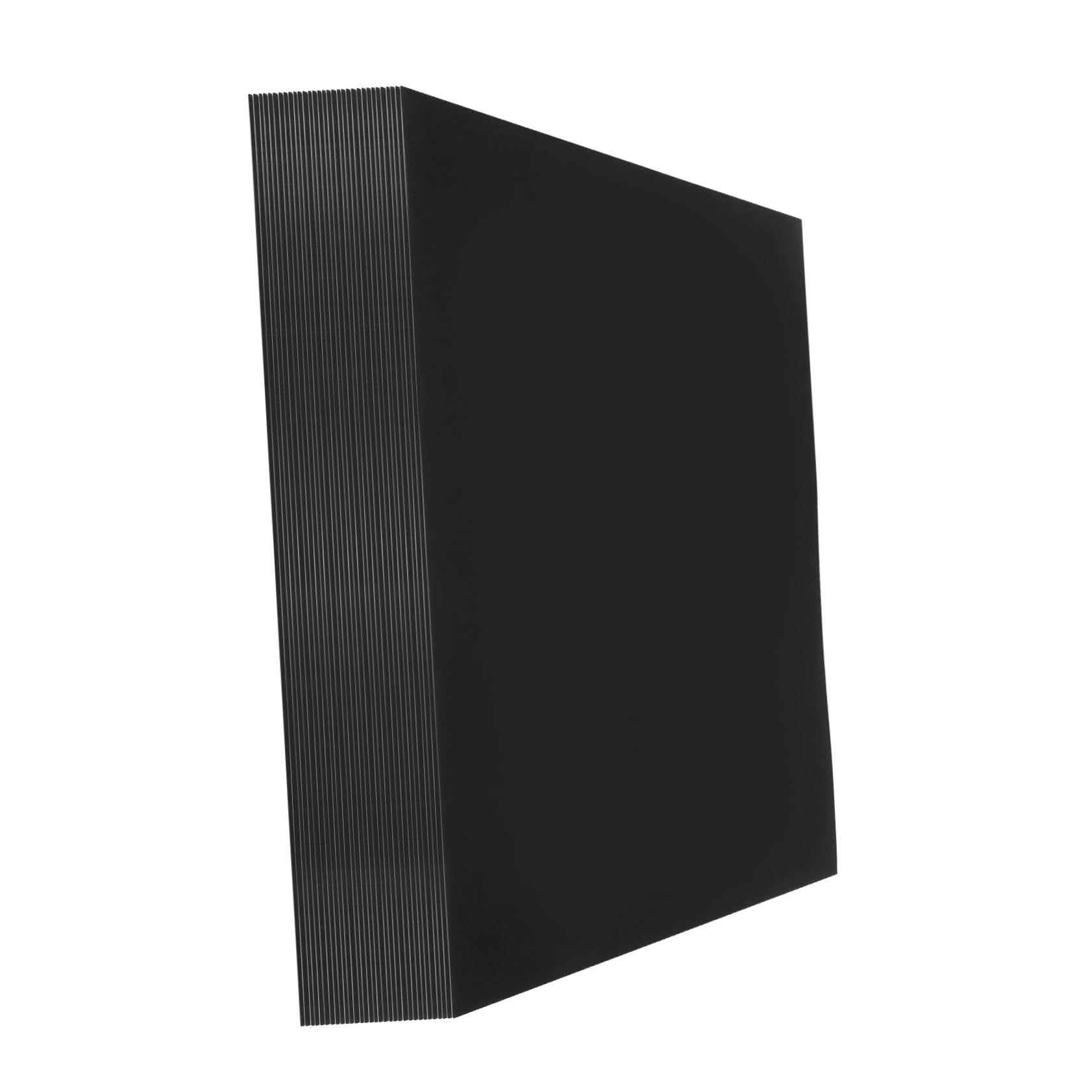 Veemoon 50 feuilles Papier Cartonné Noir DIY pour Création Manuelle Artisanat Dessin et Cartes pour Activités Familiales et Scolaires