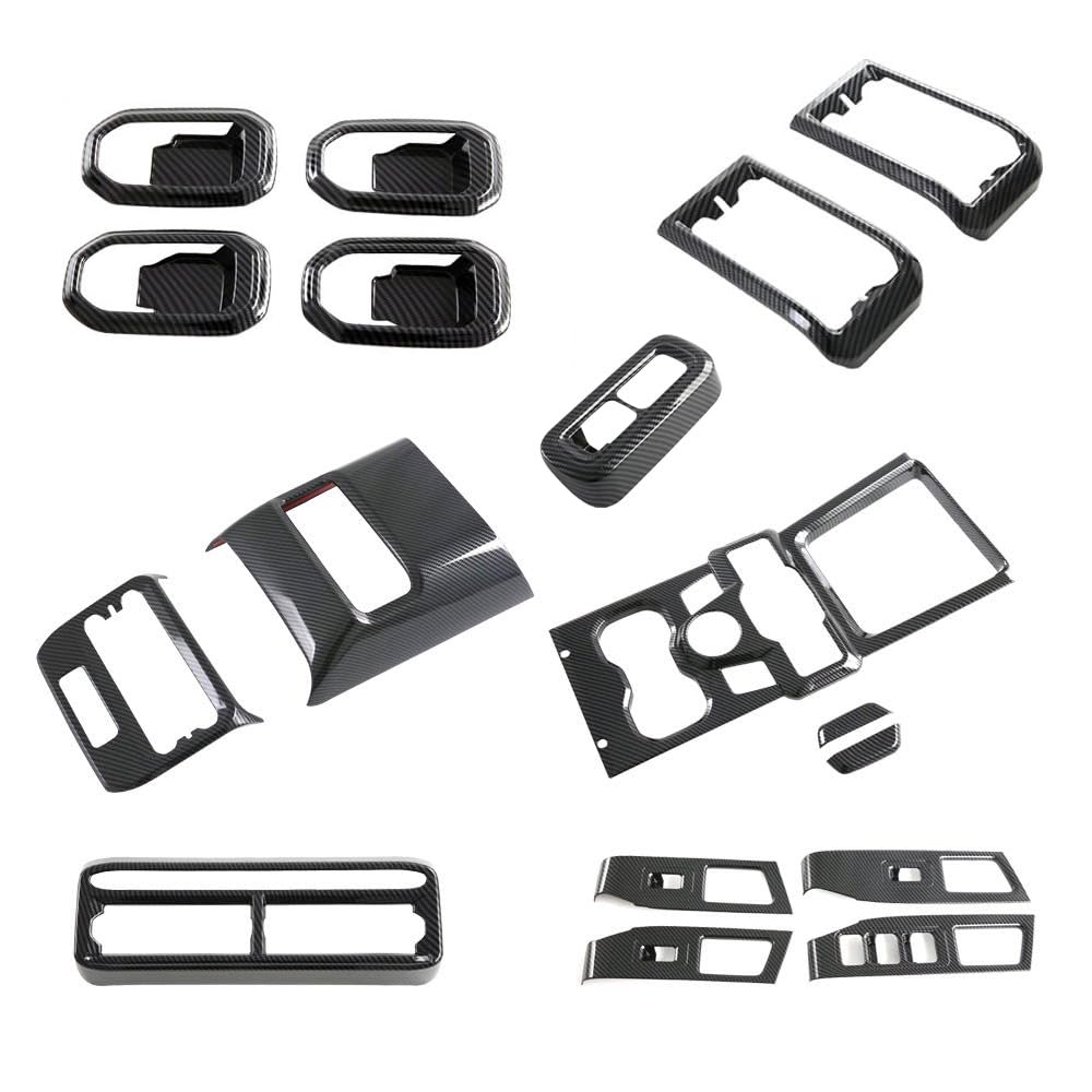 HIGH FLYING for Chery Jetour T1 2025 Car Interior Accessories Center Console Switch Overlay Cover Carbon Fiber Style