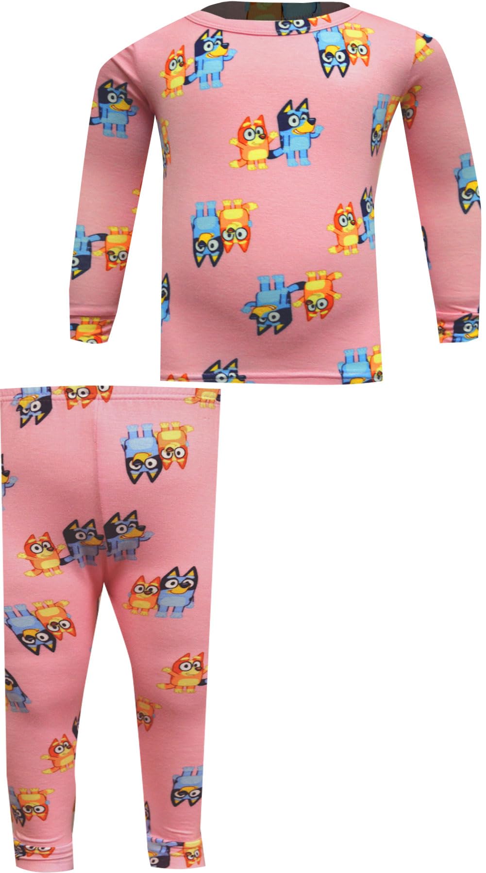 American Marketing Enterprises INC Girls Bluey and Bingo Best Buddies Ultrasoft Toddler Pajamas (2T)