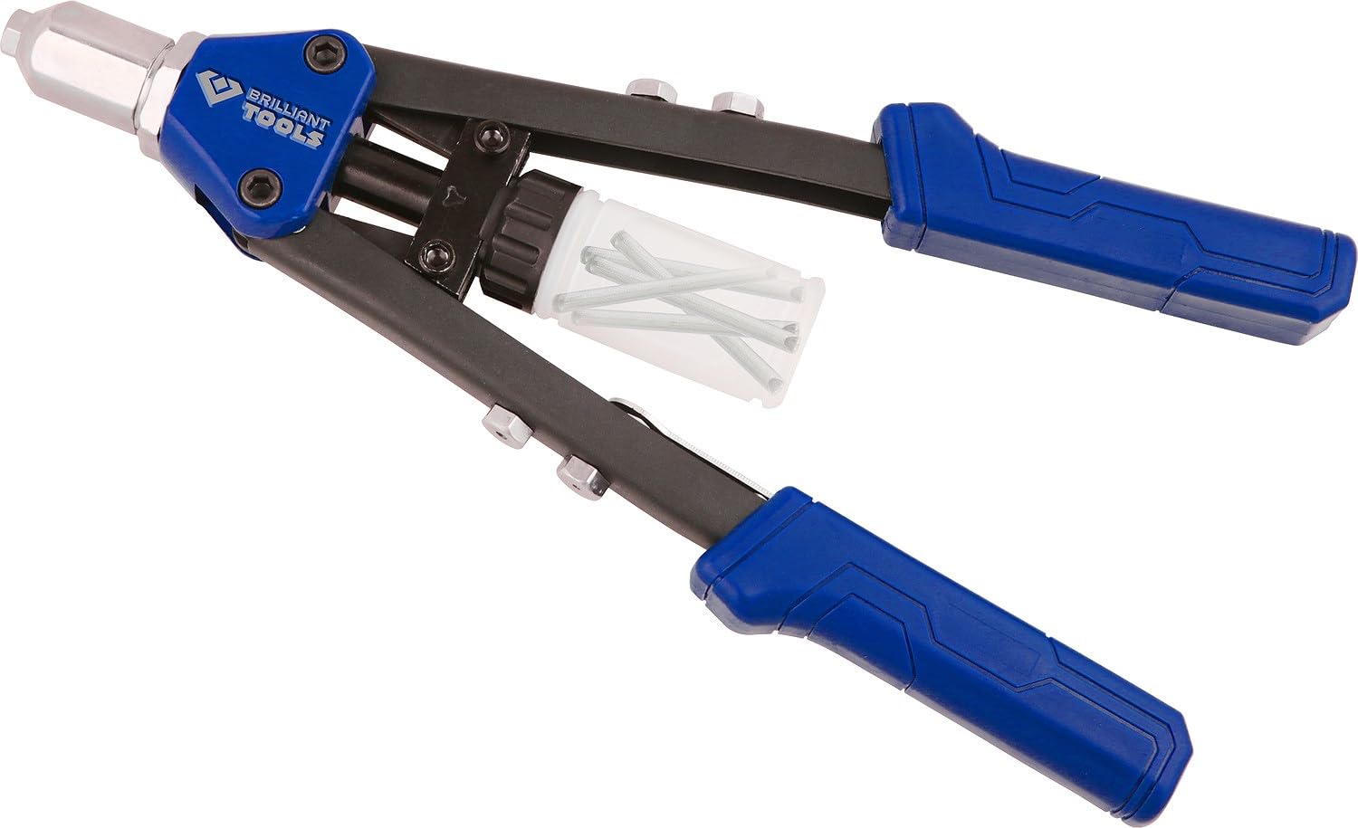 BRILLIANT TOOLS BT066900 Rivettatrice manuale per rivetti con Ø 3,2-4,0-4,8-6,4 mm [Powered by KS TOOLS]