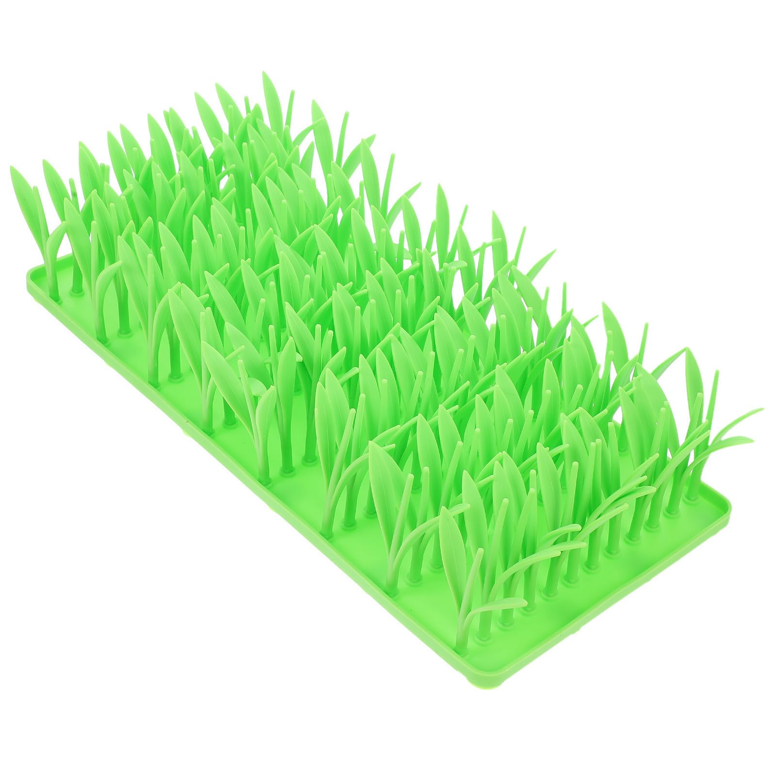 VILLCASE Silikon Haustier Schnüffeldecke Grasmatte rutschfeste Slow Feeding Matte Hellgrün für Hunde und Katzen