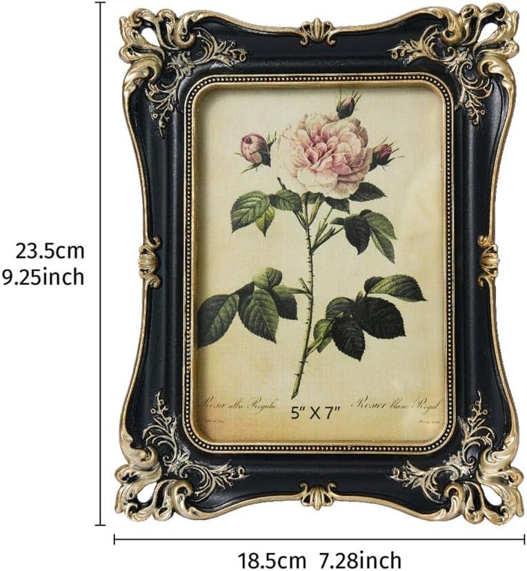 Retro Picture Frame Antique Ornate Photo Frame Decorative Photo Frame Home