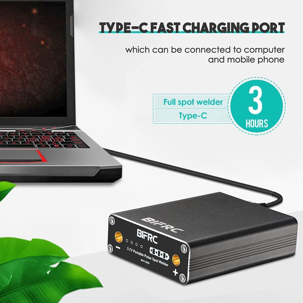 InLoveArts Saldatrice A Punti Portatile - 5500 MAh, 9 Livelli, Con Foglio Di Nichel