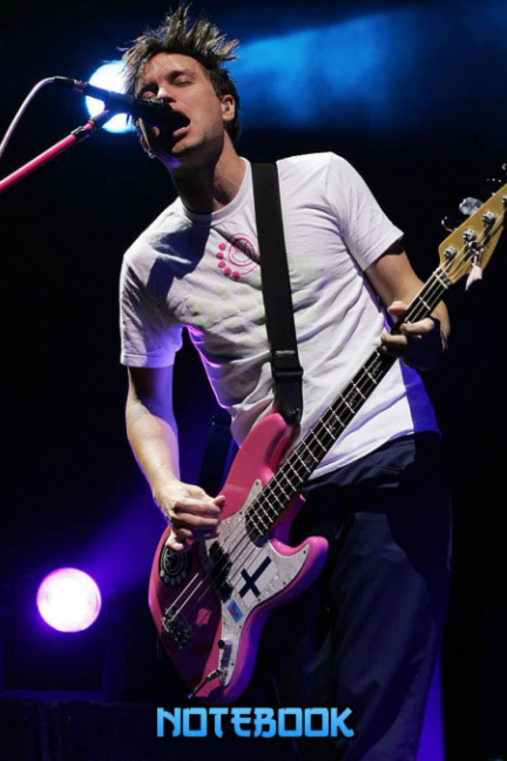 Notebook : Mark Hoppus Notebook 100 Pages Lined Pages Journal For Home, Work , Students and Teens #447