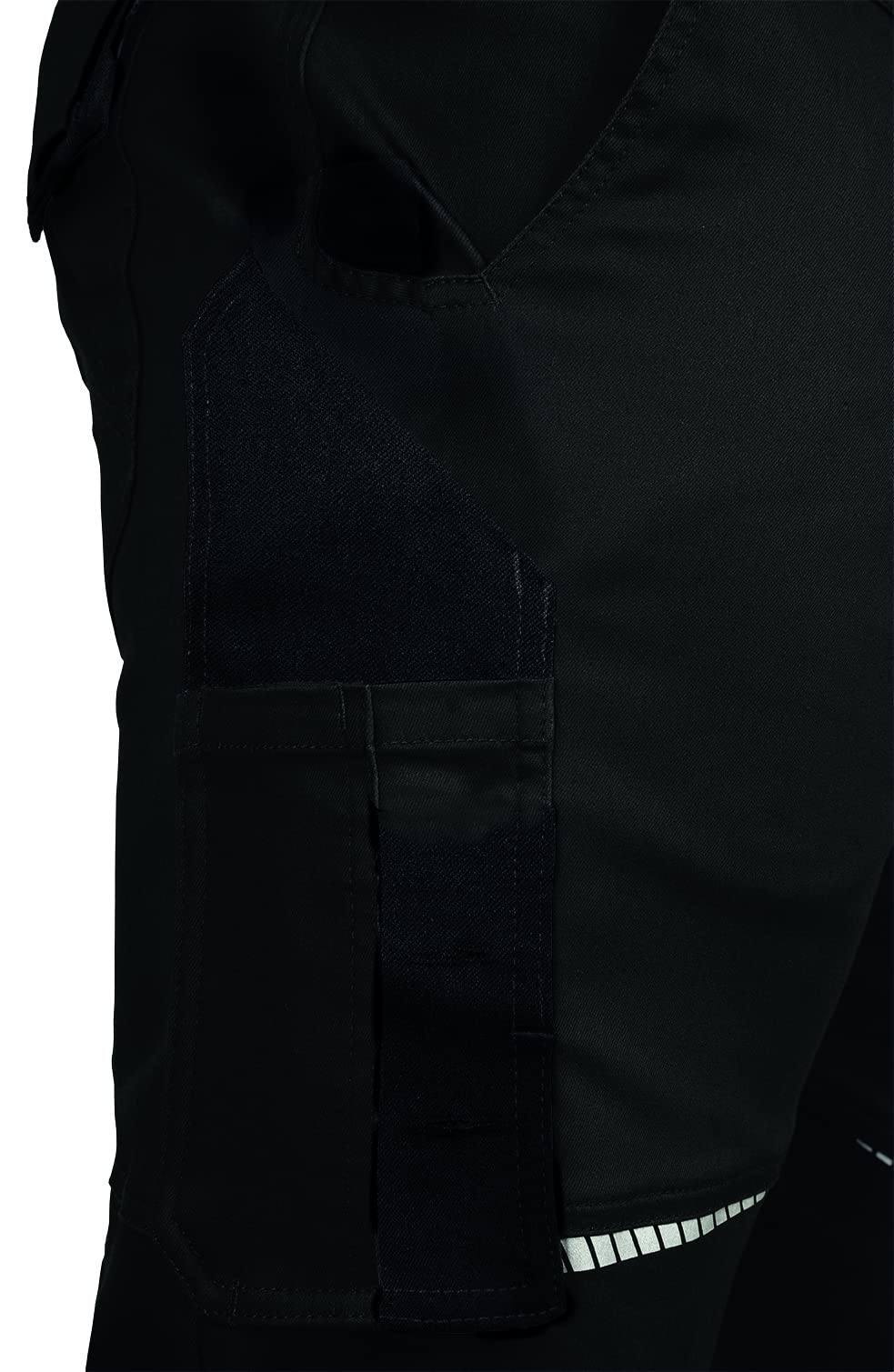 LEIB WÄCHTER Flex-Line Arbeitshose Bundhose Premium Schwarz/Schwarz ohne Kniepolstertaschen Gr. 50