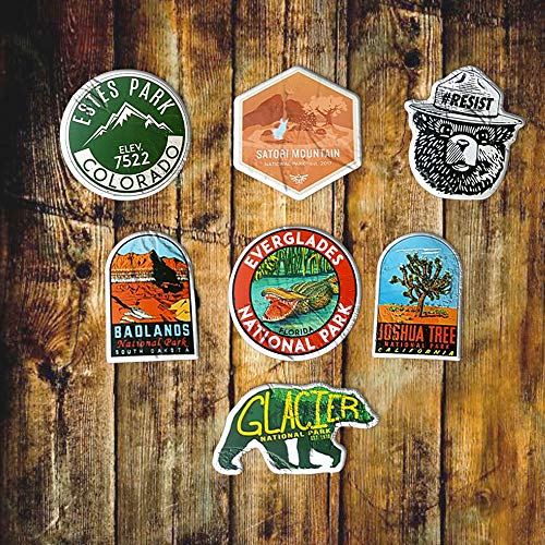 image for National Park Stickers (50 pcs) Adventure Nature Stickers Outdoors Hik