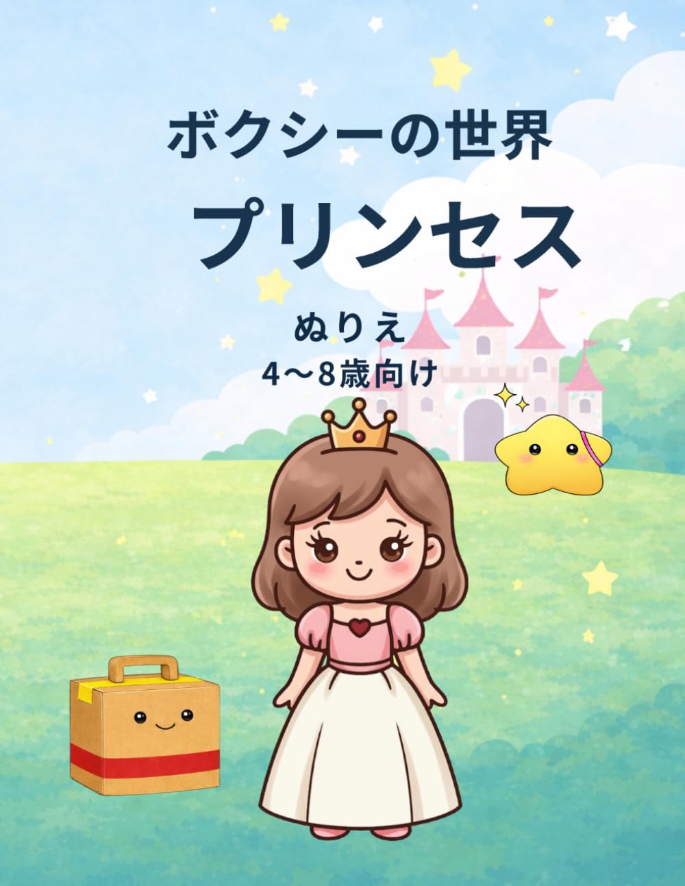 ボクシーの世界 プリンセス ぬりえ: 4〜8さい向け かんたんでかわいいプリンセスぬりえ (BOXY’S WORLD)