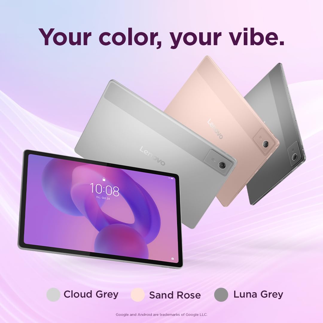 Lenovo Idea Tab Plus Android Tablet | 12.1 inch 2.5K (2560x1600) Display | MediaTek Dimensity 6400 | 8 GB RAM | 256 GB UFS 2.2 | Wi-Fi 5 | Luna Grey |Tab Pen + Folio Case — view 7