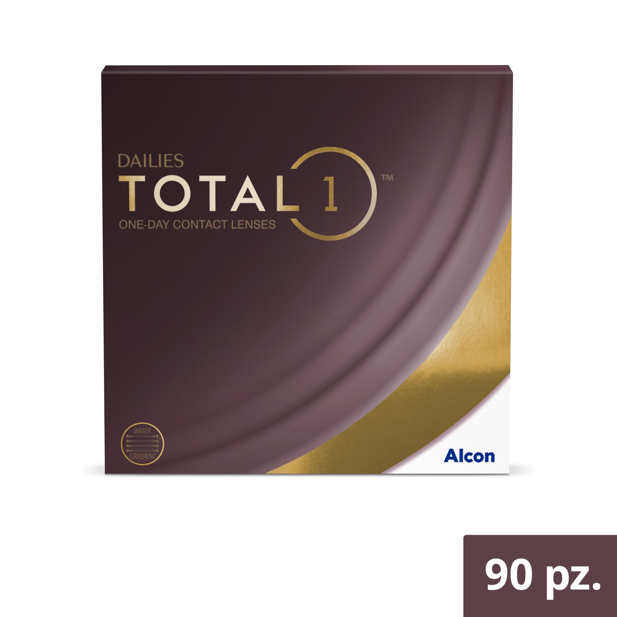 Dailies Total 1 Lenti a Contato Giornaliere, 90 Lenti, BC 8.5 mm, DIA 14.1 mm, +3.75 Diopt