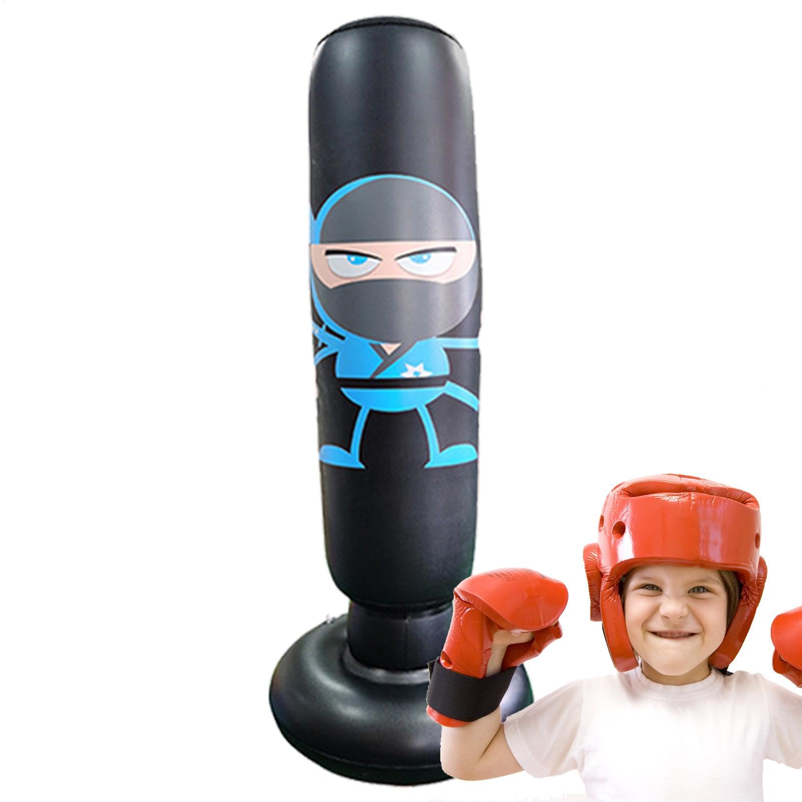 Boxe, Karate Sacco da Boxe,Sacco da boxe gonfiabile da 65 pollici per bambini - Sacco da boxe gonfiabile stabile, sacco da boxe gonfiabile per attrezzature da boxe per bambini