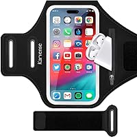 Vista 11 de Soporte de teléfono para correr, bandas de brazo de teléfono Karvense para correr, ejercicio, entrenamiento, trotar, para iPhone 13 mini/12 mini/11