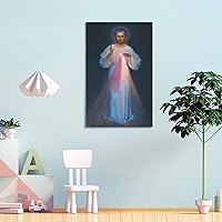 Vista 8 de KAYAMU Kazimirowski - Pósteres de lienzo de Divine Mercy Original de Kazimirowski, impresiones artísticas de pared para dormitorio, oficina