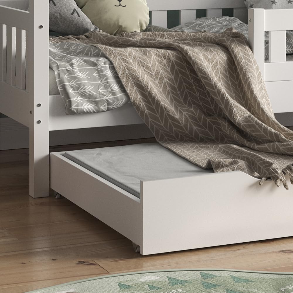 VitaliSpa Matelas pour Enfants, Blanc, 80x150cm H2 Degré de dureté, Convient aux Lits pour Enfants et Adolescents, Lavable en Machine