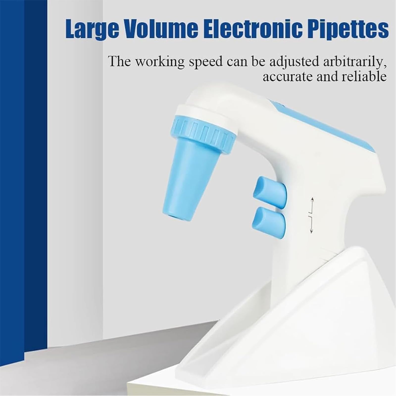 Pipettatore automatico digitale, pompa a pipetta elettronica, velocità di aspirazione 25 ml in 5s, capacità 0,1-100 ml, regolabile a 8 livelli per esperimenti diagnostici clinici