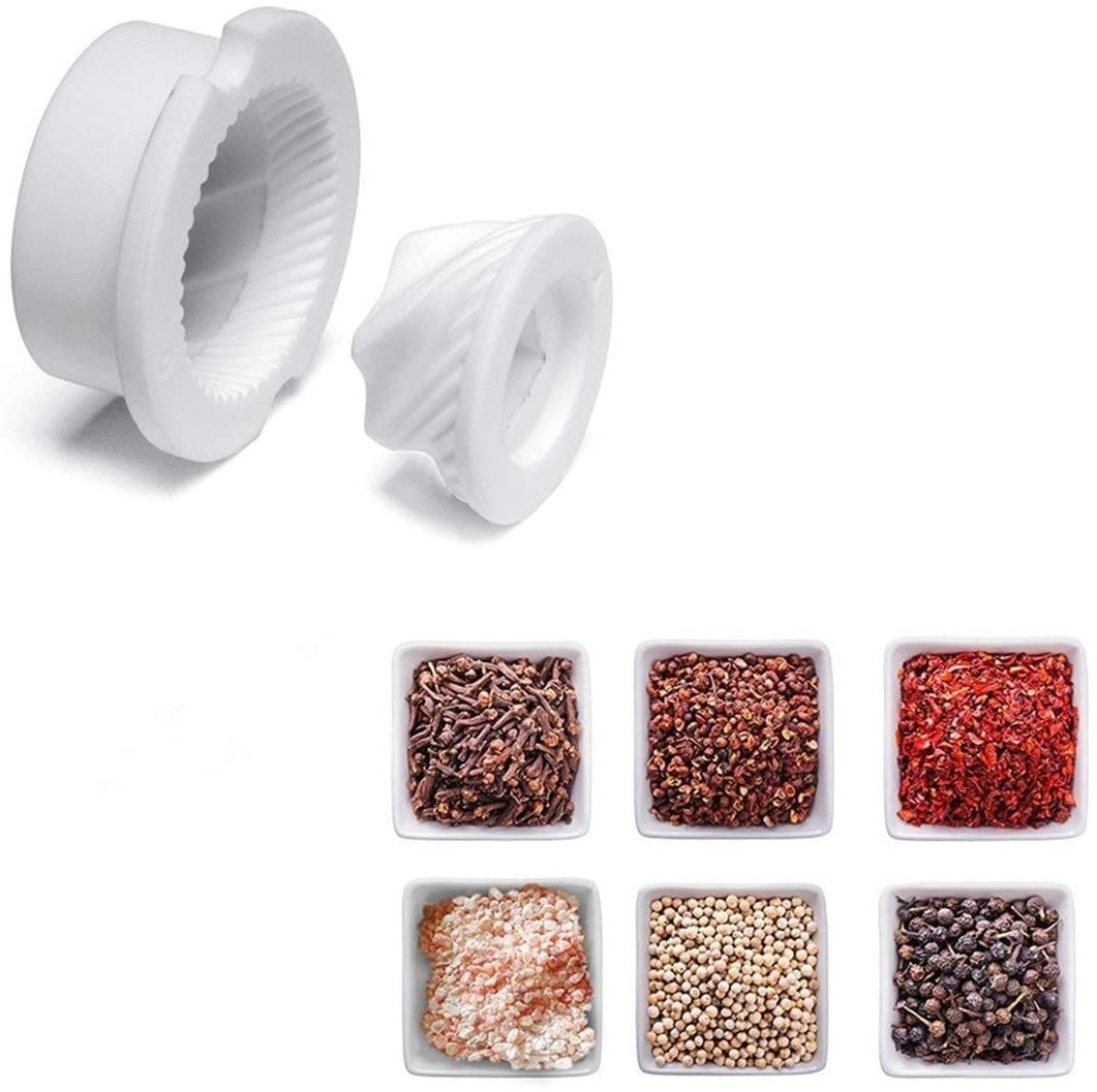 XMING Grinder Pepe Pepe macinato manualmente Pepe, Sesamo, Sale Marino, Pepe, Fresco macinato macinino Pepe Nero, Legno (3 pz)