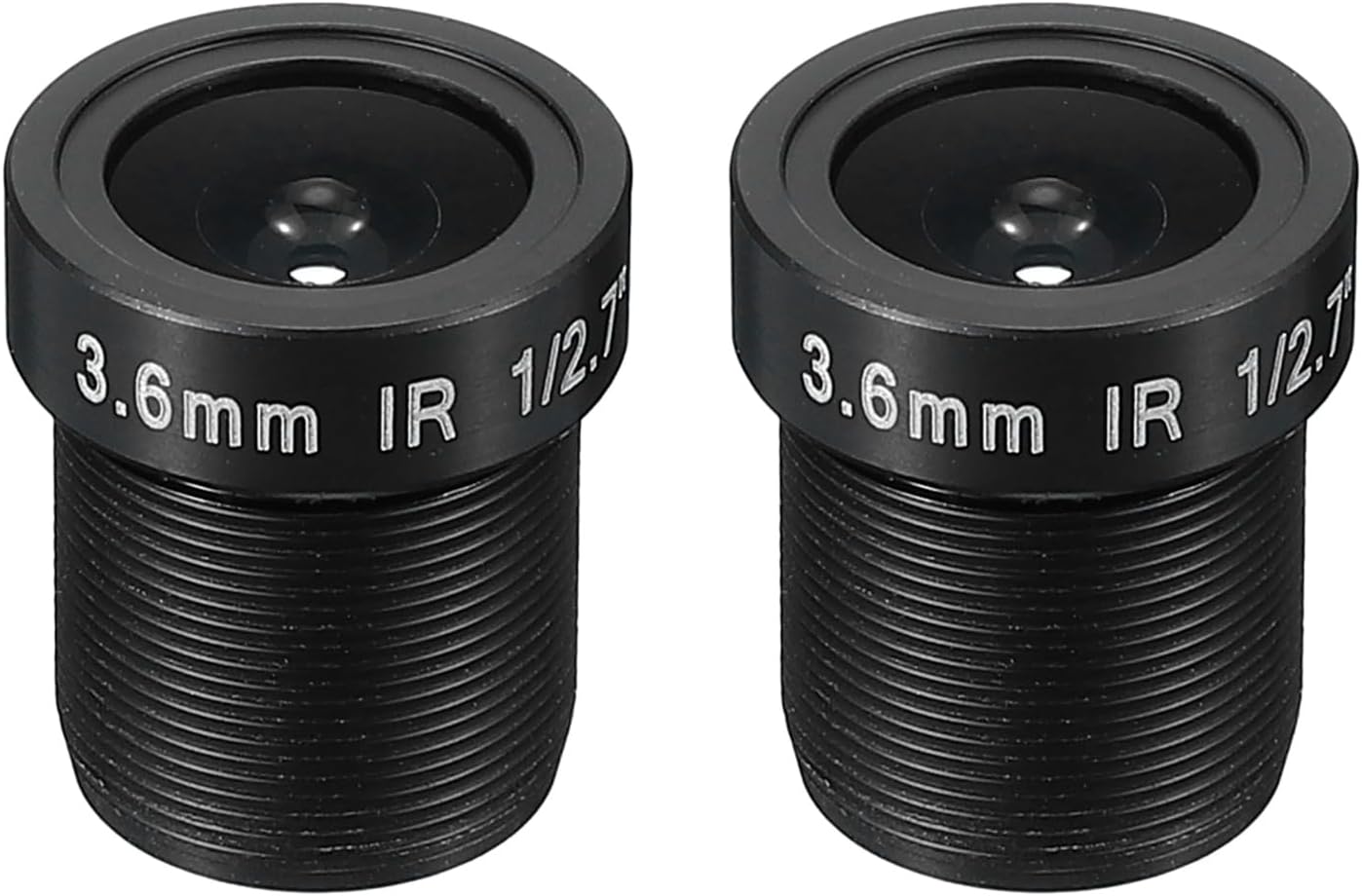 PATIKIL 3.6mm CCTV Camera Lens, F2.0 FPV Security Lens 3MP 96° Wide Angle M12 Threaded Dia for IP Camera Panoramic, 2 Pack