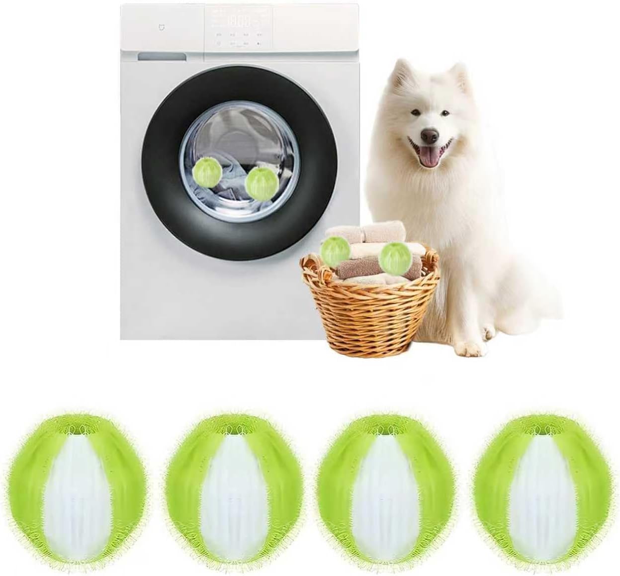 Papoiya Blue Laundry Balls For Washing Machine