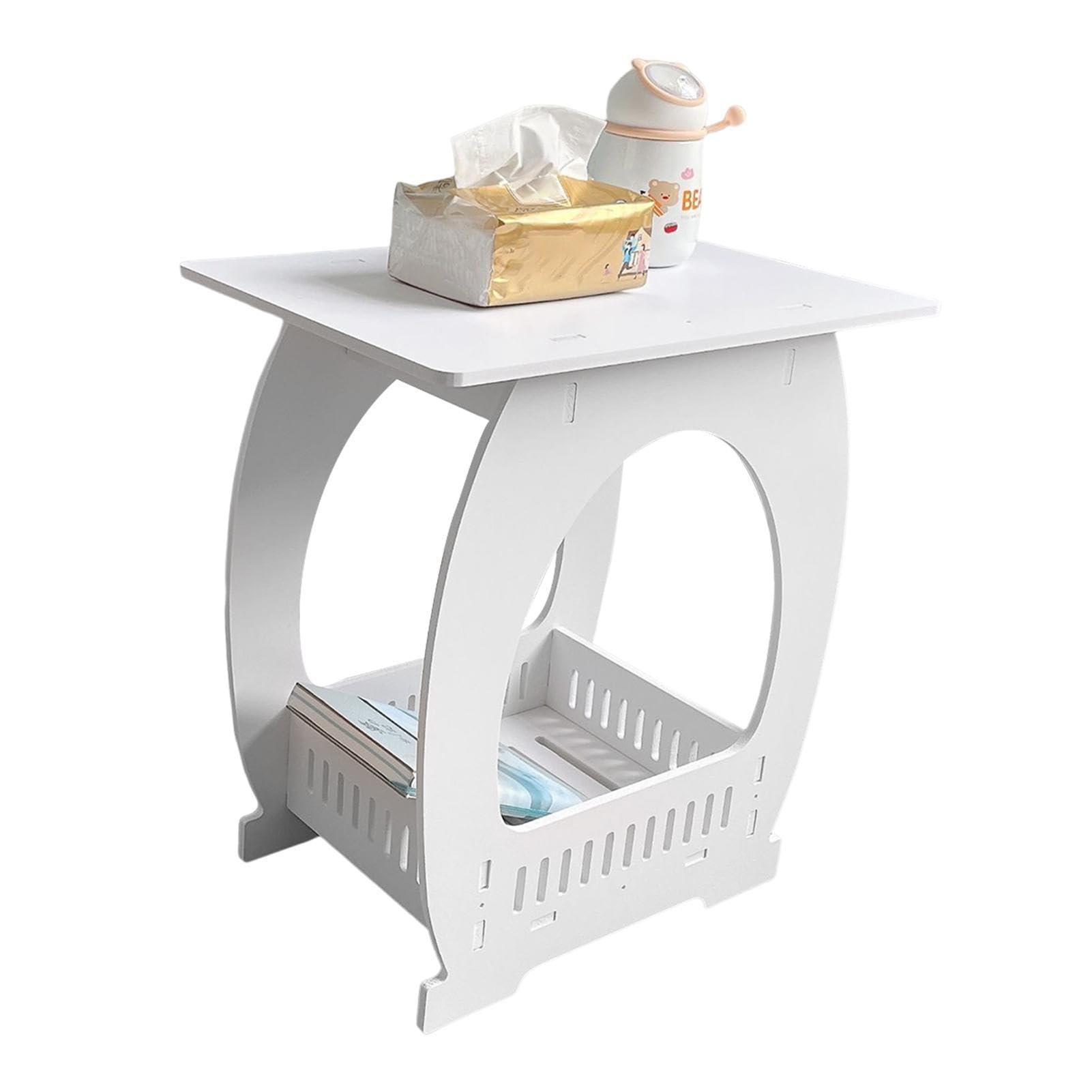 Table de chevet ouverte pour optimiser les petits espaces de votre chambre à coucher