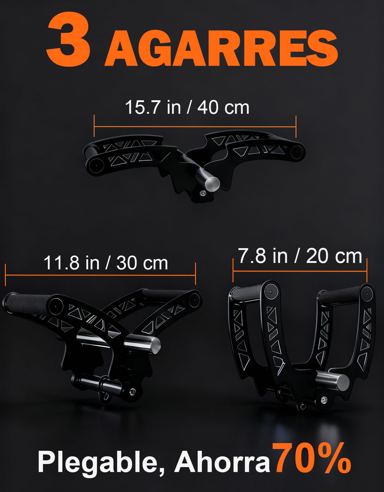 Fitarc Accesorio de minas terrestres de ancho ajustable para barra, mango de fila de barra en T, clips en U, mango de minas terrestres para gimnasio, ejercicio de barra en V para espalda, brazo