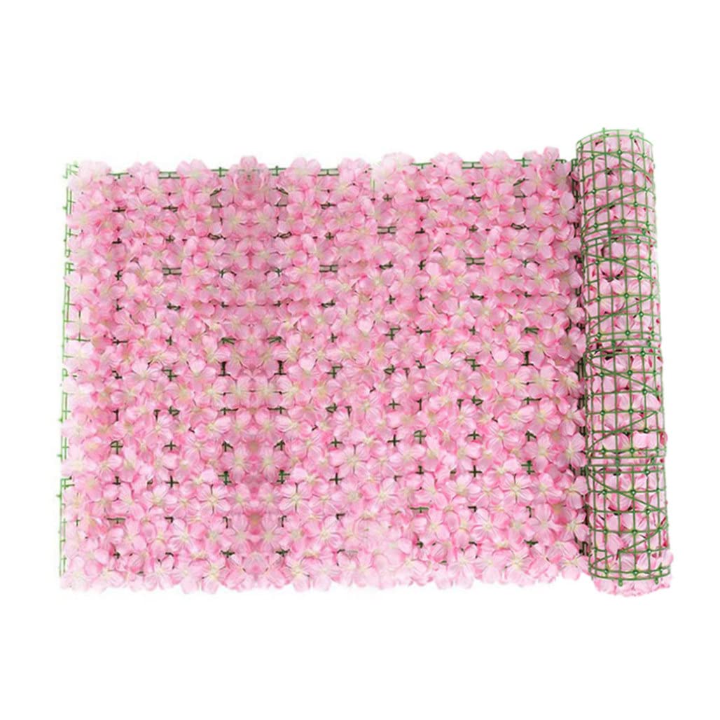 Clôture artificielle fleurie avec treillis modulable pour jardin