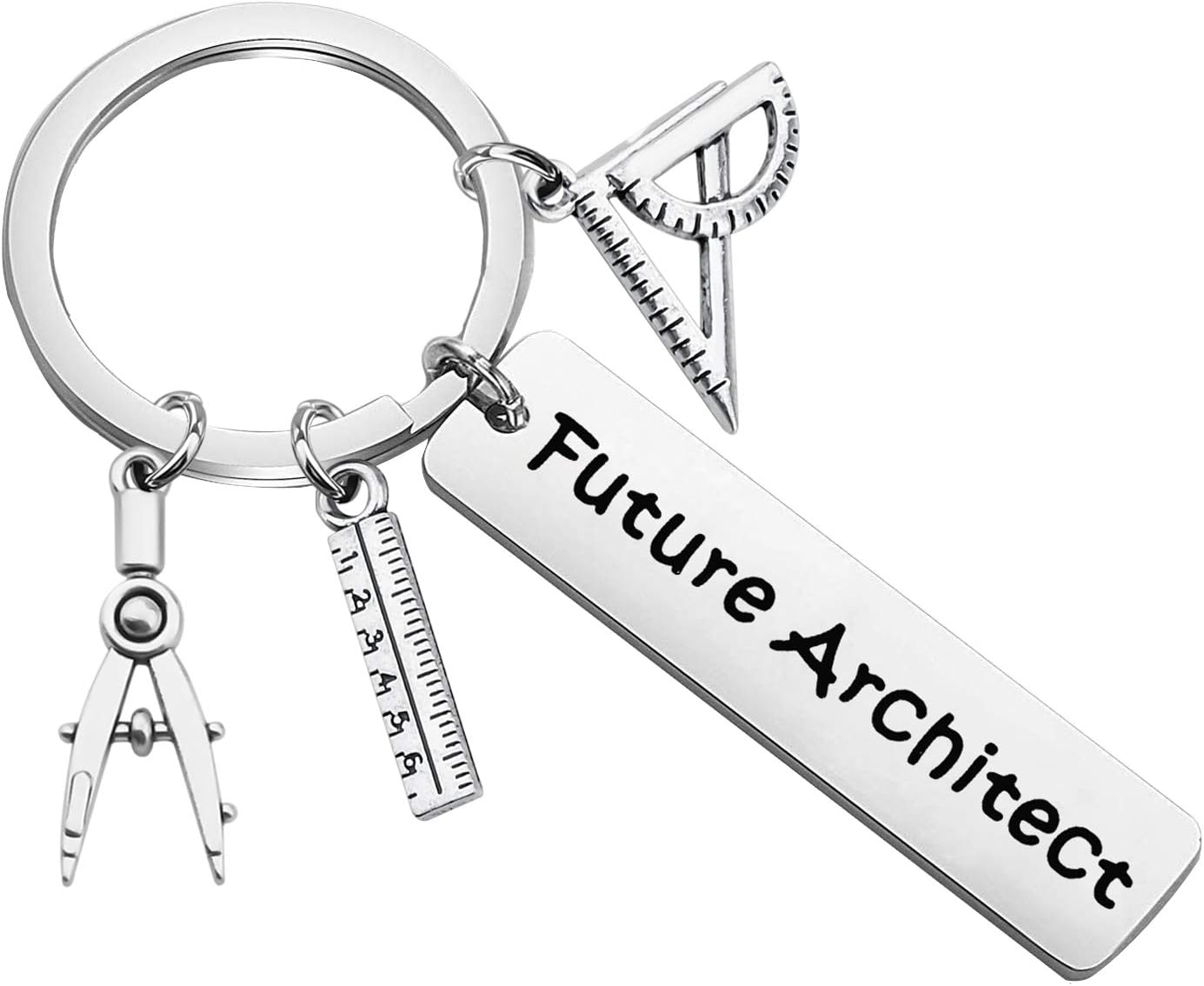 PLITI Architecture Gifts Architect Keychain Gifts Architecture Students Graduation Gifts Future Architect Keyring