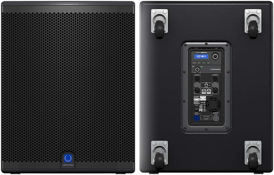 TURBOSOUND Pair iQ18B 18" Active Subwoofer 3000W DJ PA Sound Install DSP CAT5