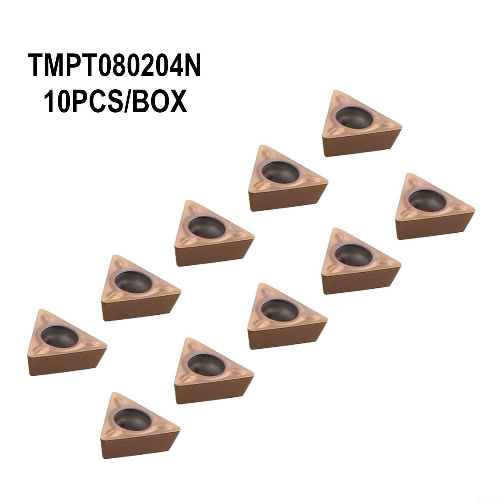 Insertos TMPT080204N, juego de 10 piezas para máquina de biselado neumática, material de carburo de larga duración